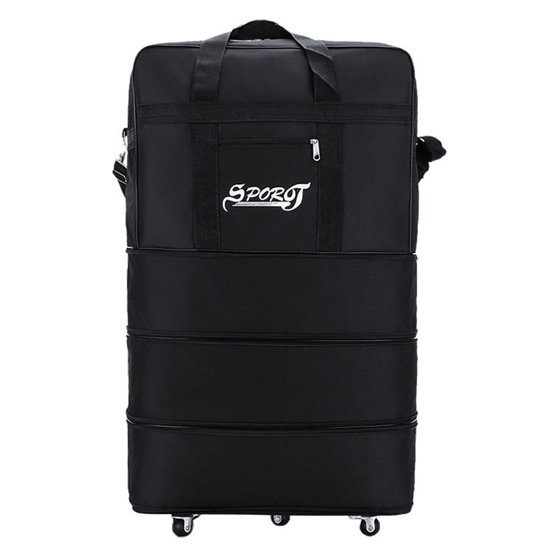 Maleta de viaje de 158 cm para equipaje de mano, resistente a la suciedad, duradera, plegable, con ruedas, ligera.