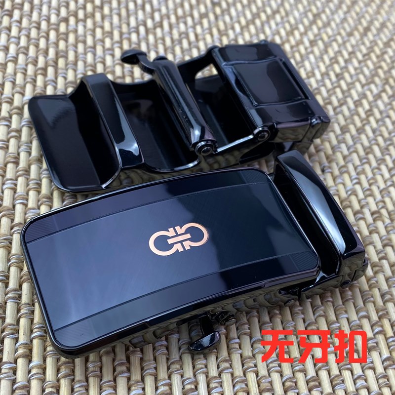 Los hombres sin dientes hebilla automática cinturón hebilla pantalones cabeza agujero-libre desdentado aleación cinturón cabeza llave sin dientes hebilla Nuevo