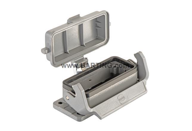 HARTING连接器 09300161308 单扣底座 HAN-16B-IP67 带塑料盖原装