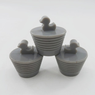 Cross-border duckling silicone spiral sealing plug high temperature resistant deodorant plug bathtub plug pipeline floor drain sealing plug water plug