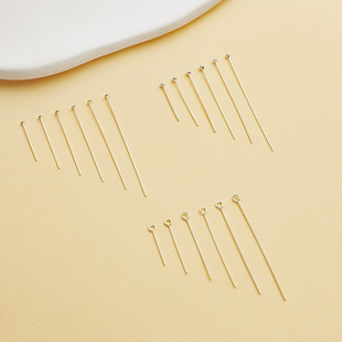S925 Sterling Silver 15-40mm T Needle 9-shaped Needle Round Head Needle Ball Needle DIY Handmade Bracelet Pendant Earrings Material Accessories