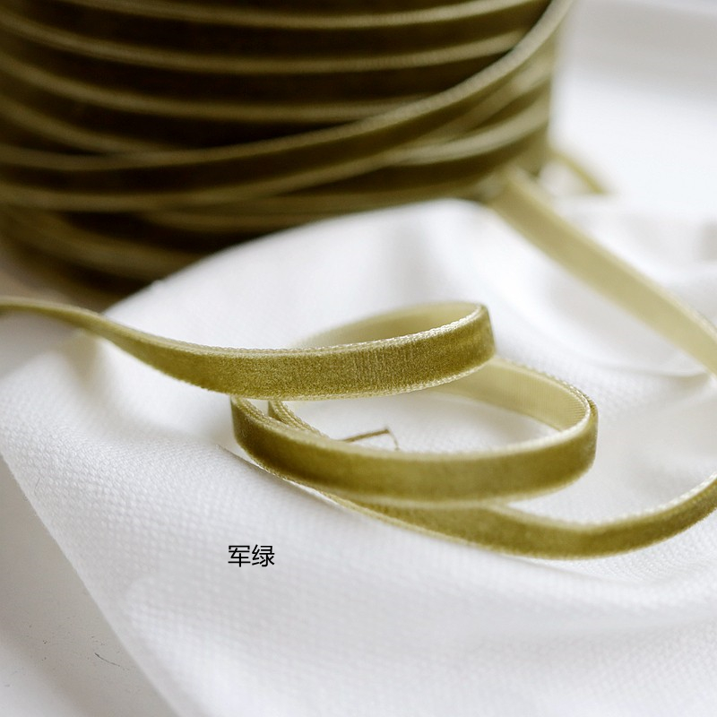 1cm/0,6 cm cinta de terciopelo de color cinta de cisne cinta de bricolaje material hecho a mano cinta cinta cinta decorativa