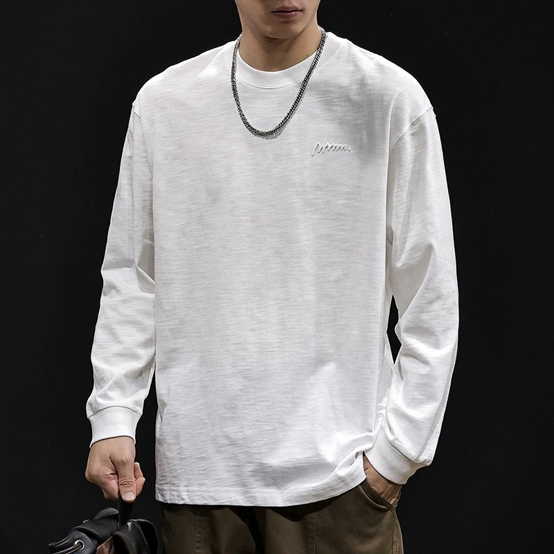 흰색 긴 소매