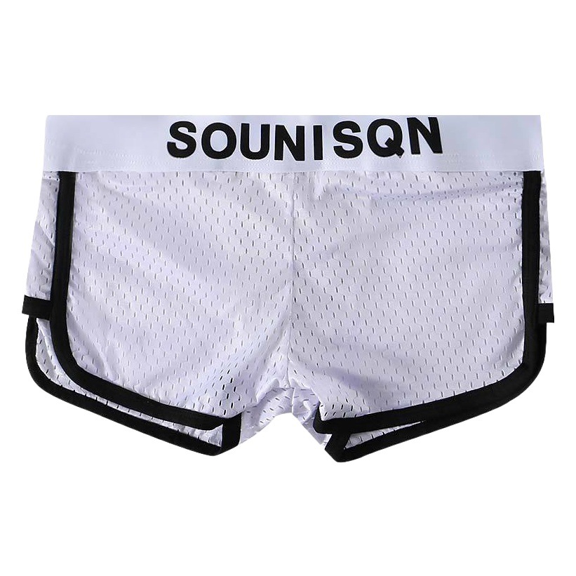 Ropa interior de hombre malla de seda de hielo transpirable Boxer shorts verano juventud delgada Boxer shorts cabeza Arro pantalones hombres