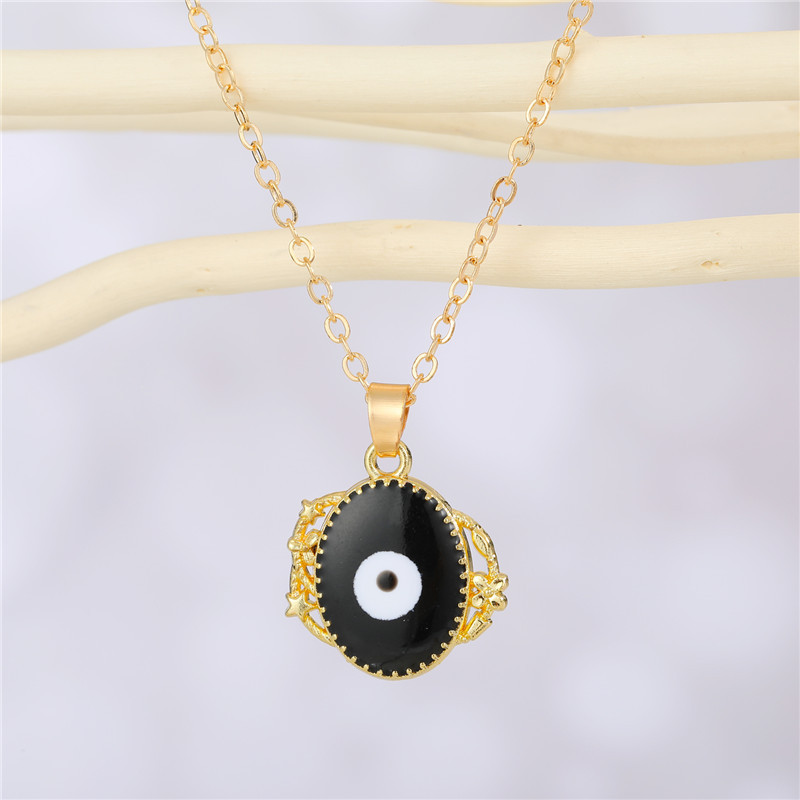 Fashion Geometric Eye Alloy Colorful Necklace Wholesale display picture 3