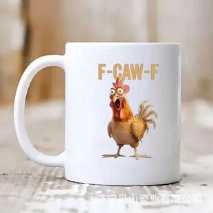 �羳���N F-Caw-F FunnyChicken Mug Ȥζ�u�մɿ��ȱ��R�˱����l