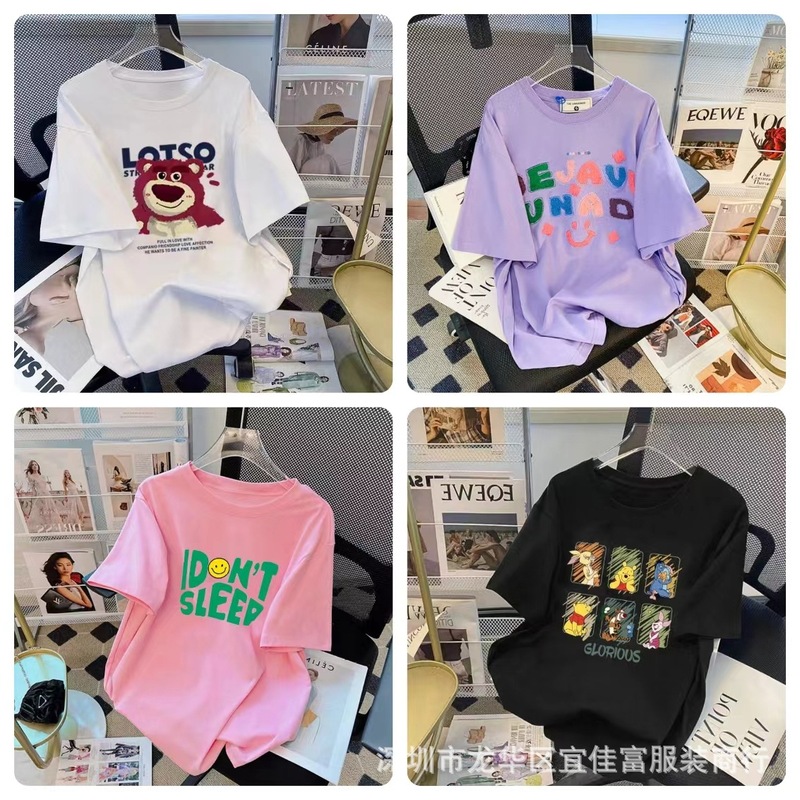 夏の新型婦人服t十三行女性式半袖アンドロメダ森系百合ゆるい工場直販ソース|undefined