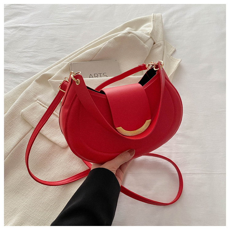 Estilo occidental de moda todo fósforo fresco redondo alta textura este año popular bolsa de color sólido diseño de nicho bolso bandolera