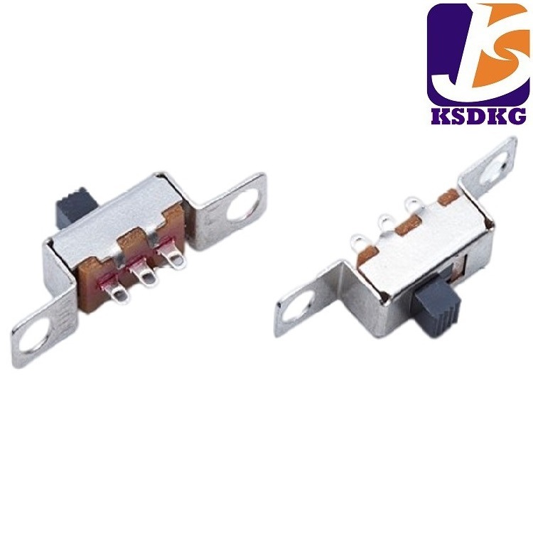 厂家批发推动开关 立式单排三脚两档滑动开关 玩具波动小开关