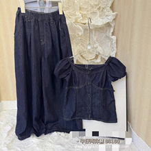 奶萌女童套装120-160码2026夏款韩版女孩洋气牛仔两件套XMYN8160