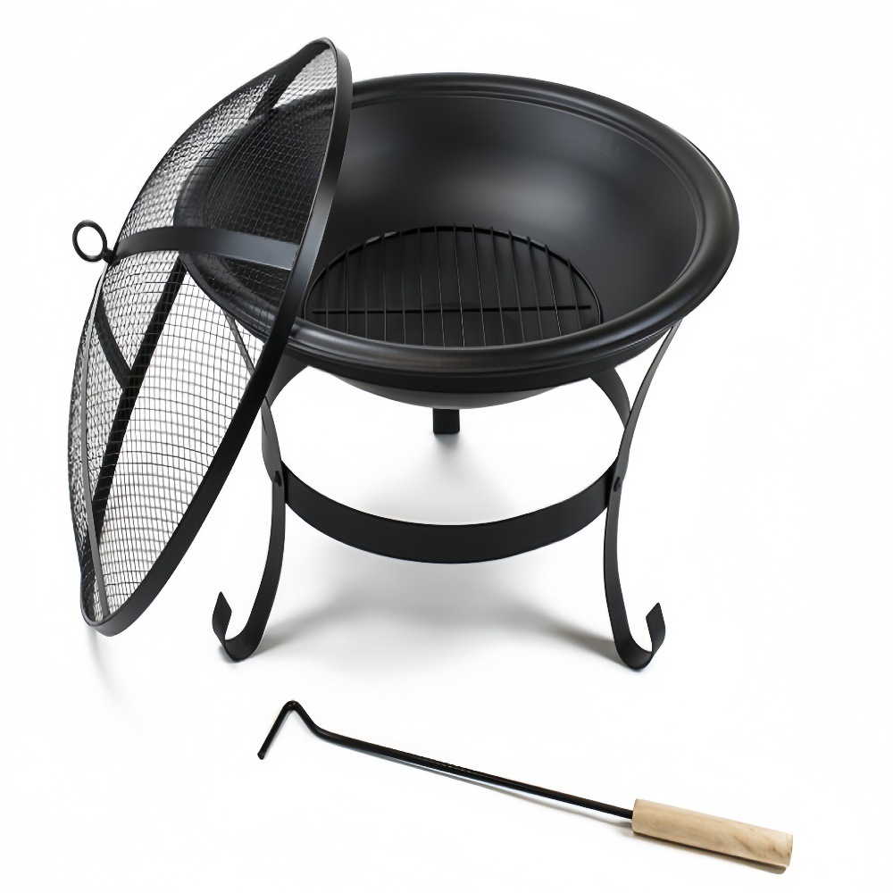 Comercio exterior círculo multifuncional arte de hierro parque al aire libre horno de carbón brasero brasero olla de fuego estufa de calefacción parrilla de barbacoa