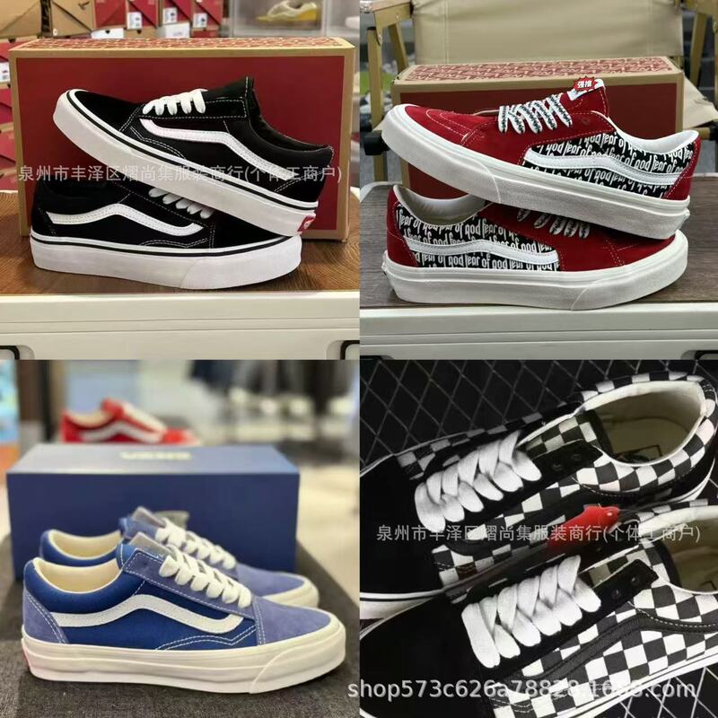 Vans classic black and white low-top canvas sneakers, Korean style, trendy, versatile, suitable for students, couples, casual wear, and sports, unisex Vans classic black and white low-top canvas sneakers, Korean style, trendy, versatile, suitable for students, couples, casual wear, and sports, unisex