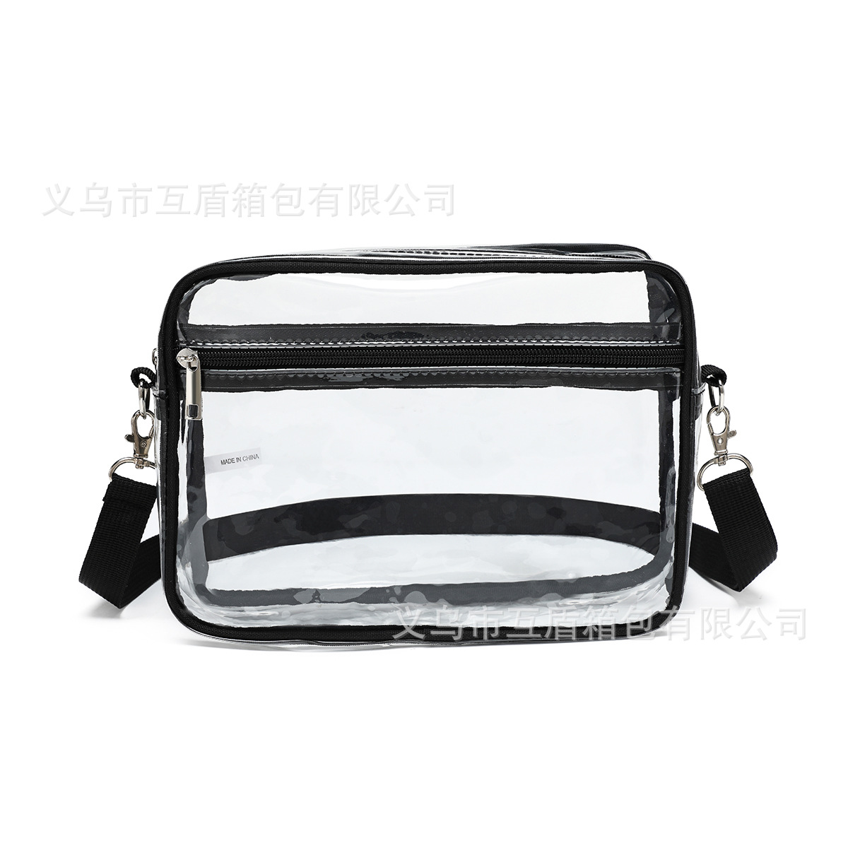 亚马逊收纳厂家新款透明pvc斜挎包 外出便携旅游包袋沙滩旅行包