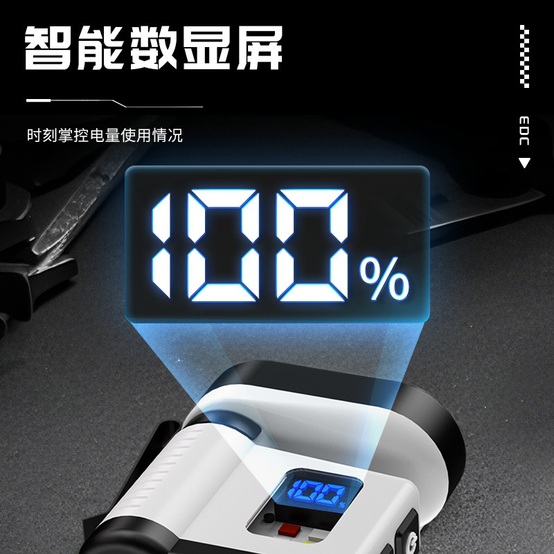 Nuevo transfronterizo 10LED mini linterna USB recargable larga duración linterna sombrero con lámpara de trabajo de absorción