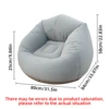 Light gray-single flocked inflatable sofa (0.6kg bag)
