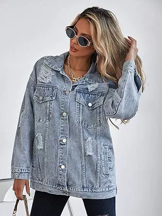 (Cross-border trading), big denim jacket
