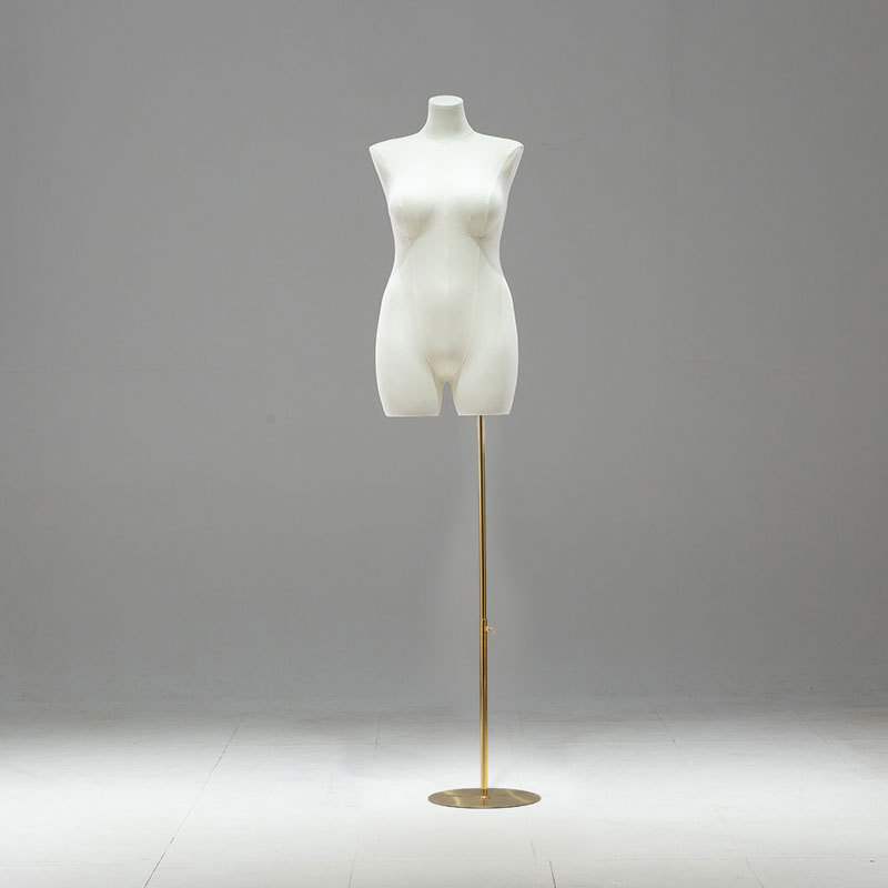 Maniquí Femenino de Talla Grande de Busto de Madera para Escaparate