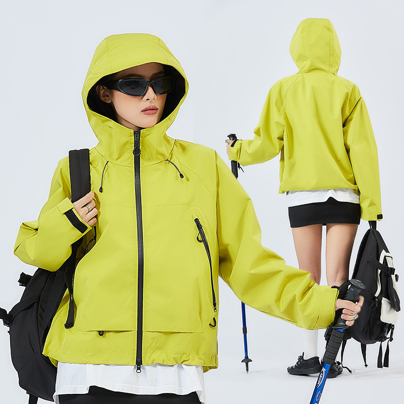 Jacket Autumn and Winter down Women's Trendy Outdoor Short Windproof and Waterproof Loose Casual Jacket Mountaineering