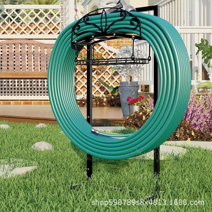 Fire Beauty Garden Hose Holder,Free Standing Water Hose Holder,Outdoor Ground Hose Rack Organizer