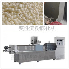 变性玉米淀粉膨化机 全自动预糊化淀粉生产线 小型变性淀粉膨化机