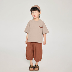暢果童裝男童短袖t恤夏款兒童純棉半袖上衣中小童韓版休閒體恤