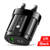 Candy PD12W mobile phone charger 2.4A European and American British regulatory charging Type-C adapter PD+USB charging