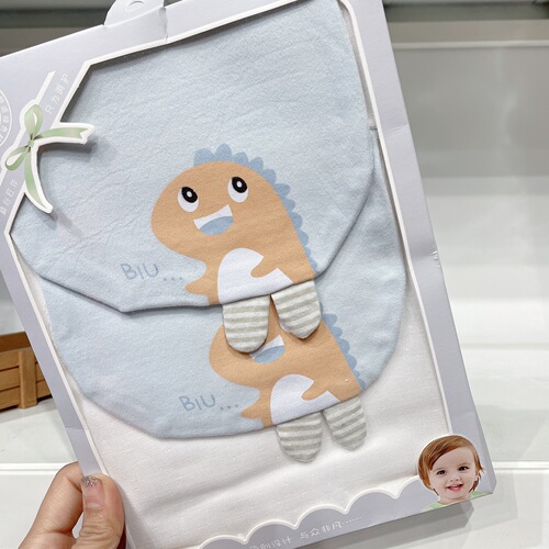 Infant sweat absorbent towel, baby gauze sweat towel, 2 pack baby pad sling, kindergarten children sweat towel