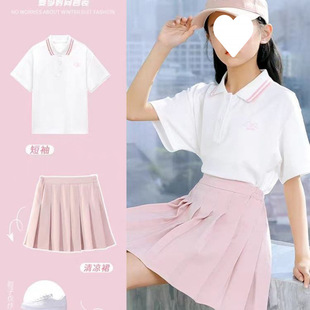 Girls Tennis Skirt Summer 2025 New Medium and Large Children's Pleated Skirt Summer Girls Sports Short Skirt Western Style Skirt