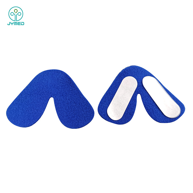 Máscara de franela nariz almohadilla máscara almohadilla de tela almohadilla de la cara de gamuza máscara de la nariz almohadilla adhesiva de doble cara pegatina transfronteriza en stock