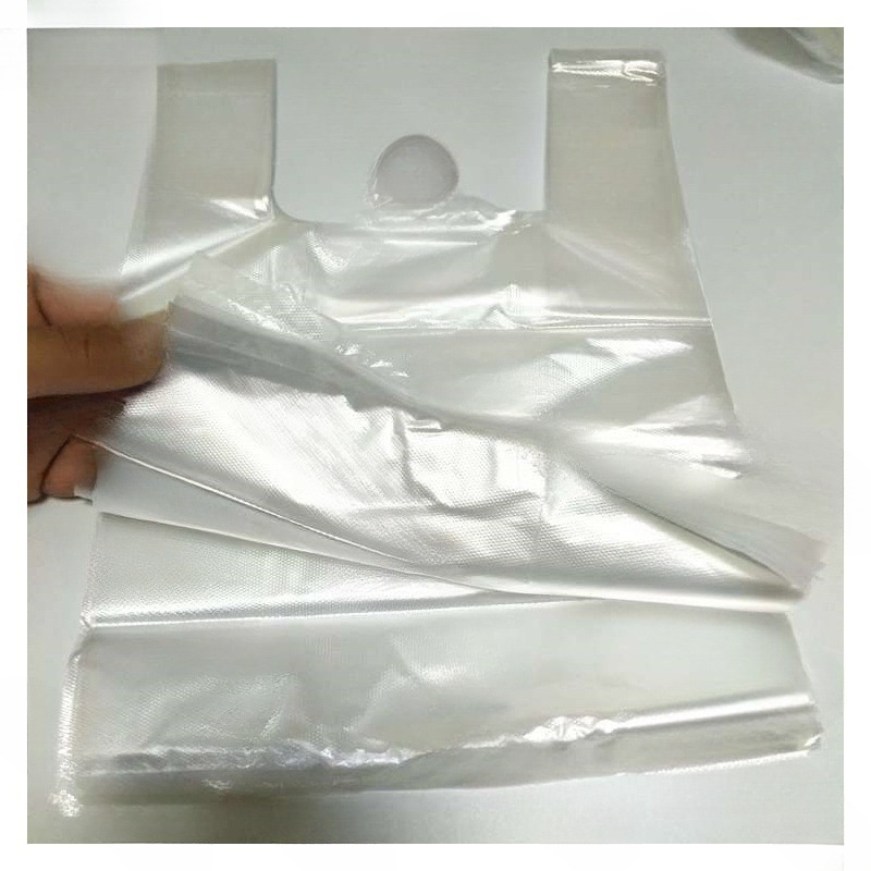 Clinker with Commercial Transparent Pocket White Food Bag Packing Material with Handbag Plastic Bag Commercial Batch