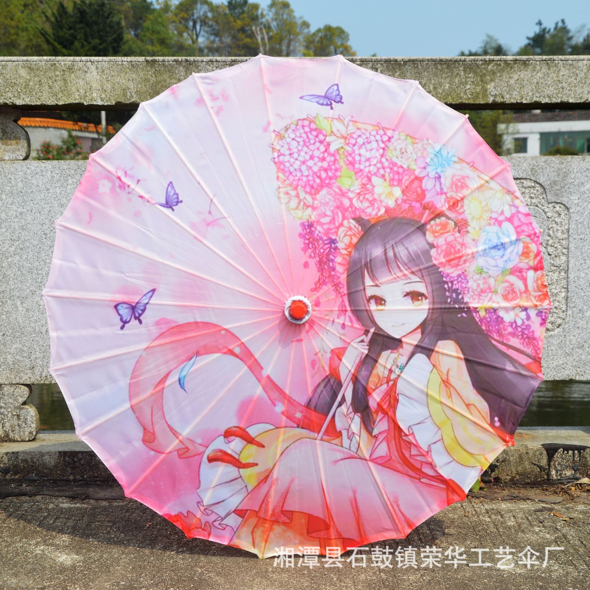 Directo de fábrica paraguas de papel aceitado techo paraguas decorativo femenino hecho a mano estilo antiguo danza hanfu paraguas de seda de estilo chino lote