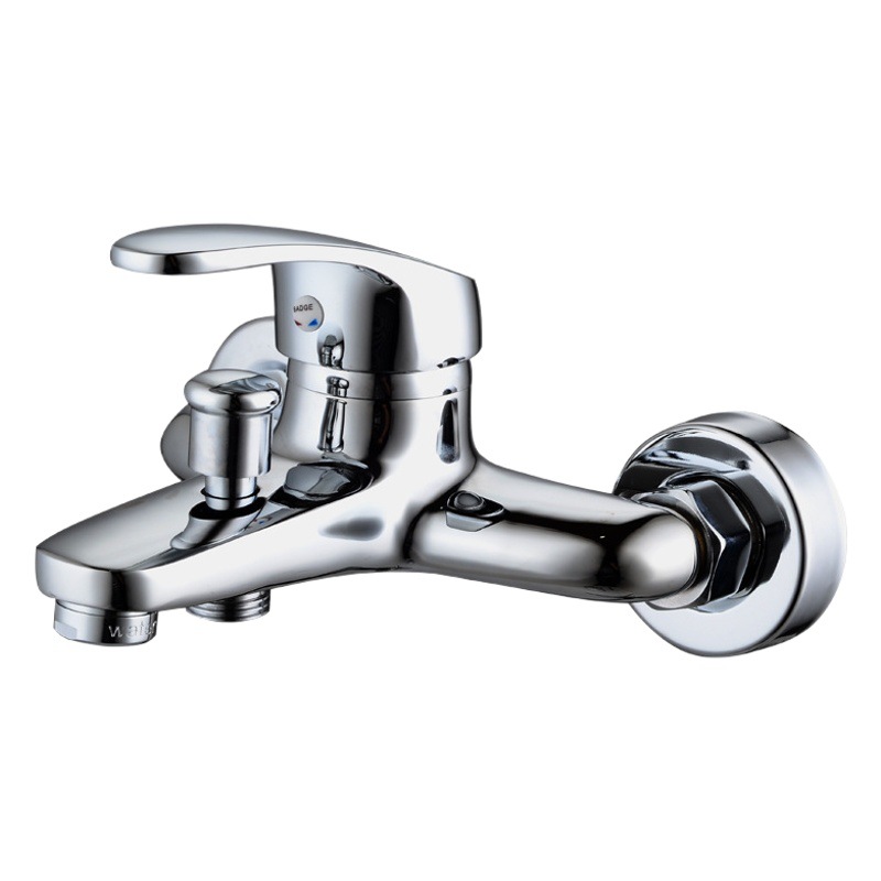 Grifo de Bañera de Latón, Triple Control de Agua Fría y Caliente, Mezclador para Baño, Ducha, Inodoro, Resistente a la Corrosión