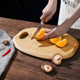 新品上架斑马木椭圆形厨房案板面包板家用切菜板木质砧板可