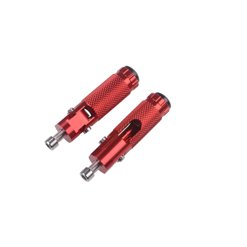 Motorcycle Accessories Foldable Footrests Modified Universal Foot Pegs Aluminum Alloy Foot Pedal Anti-Fall Model with Anti-Fall Design