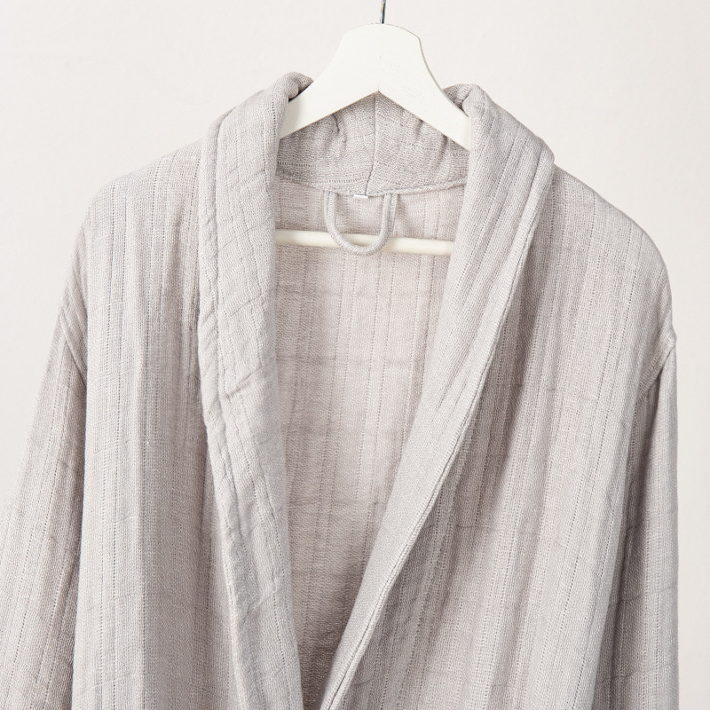 (2개) 코튼 두꺼운 거즈 목욕 가운 잠옷 홈 의류 그룹 구매 호텔 클럽 홈스테이 맞춤형 그룹 구매