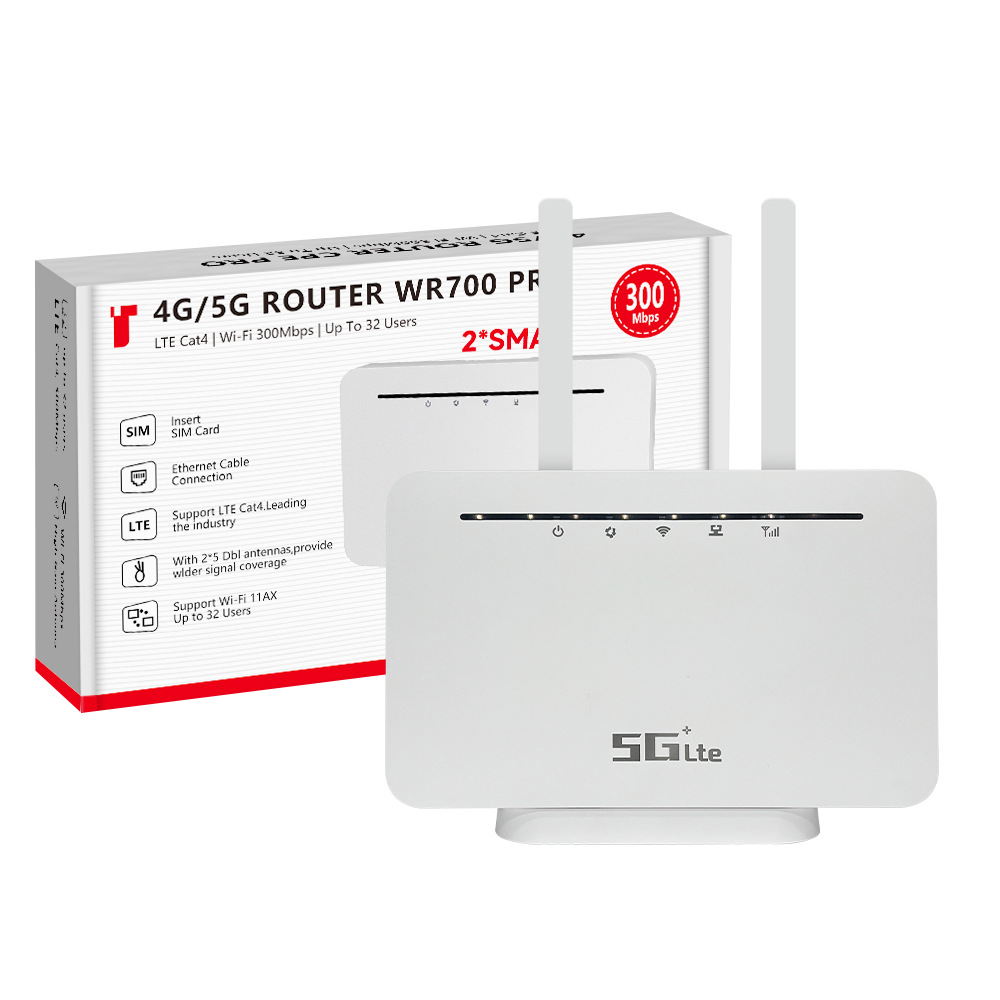 4g5g inalámbrico wifi router compartir 4 puertos de red lte cpe ruso tarjeta sim WiFi6 router