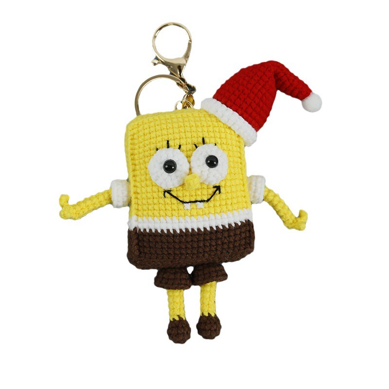 Cartoon woven doll handmade, creative pendant, DIY
