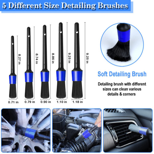 Cross-border 27-piece car wash cleaning brush set car interior cleaning electric drill brush head detail brush