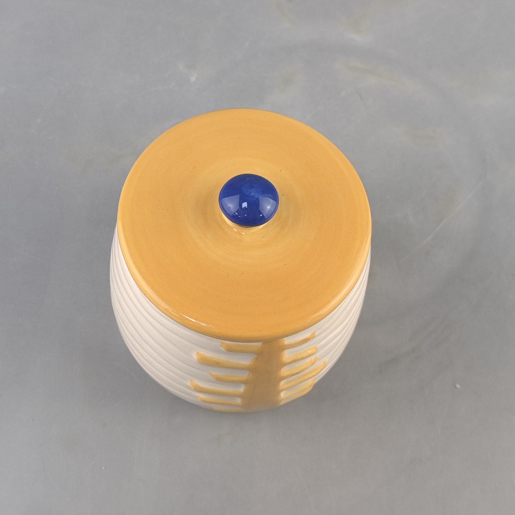 Artesanía de cerámica creativa decoración de mesa lata de almacenamiento joyería joyero collar de anillo frasco de cera a prueba de polvo con tapa