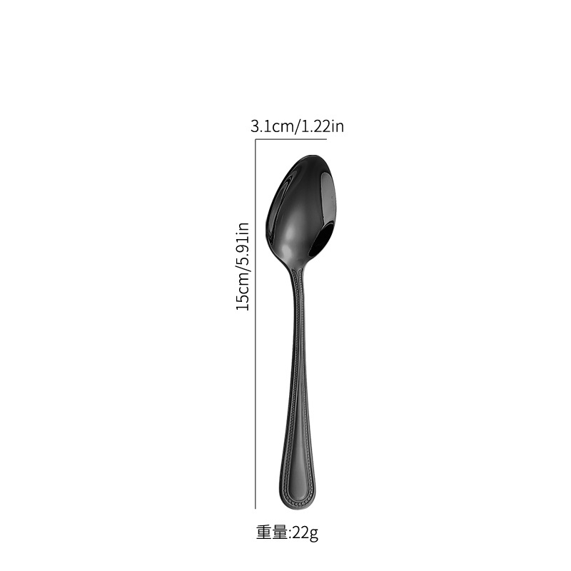 Amazon TikTok productos transfronterizos vajilla de acero inoxidable cuchillo, tenedor, cuchara, punto de grano cuatro piezas principales restaurante occidental puede establecer LOGO