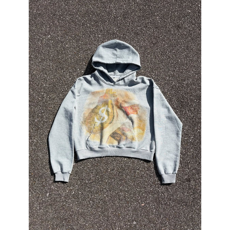 Felpa con cappuccio e zip Alien Graphic – Pullover streetwear unisex (vestibilità oversize, rosso/grigio, XS-5XL)_voghion.com