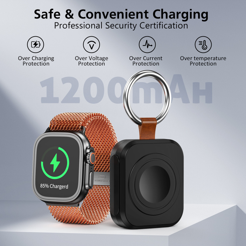 iwatch Apple watch ワイヤレスパワーバンク 1200mah ミニ Apple watch モバイル電源に適しています。|undefined
