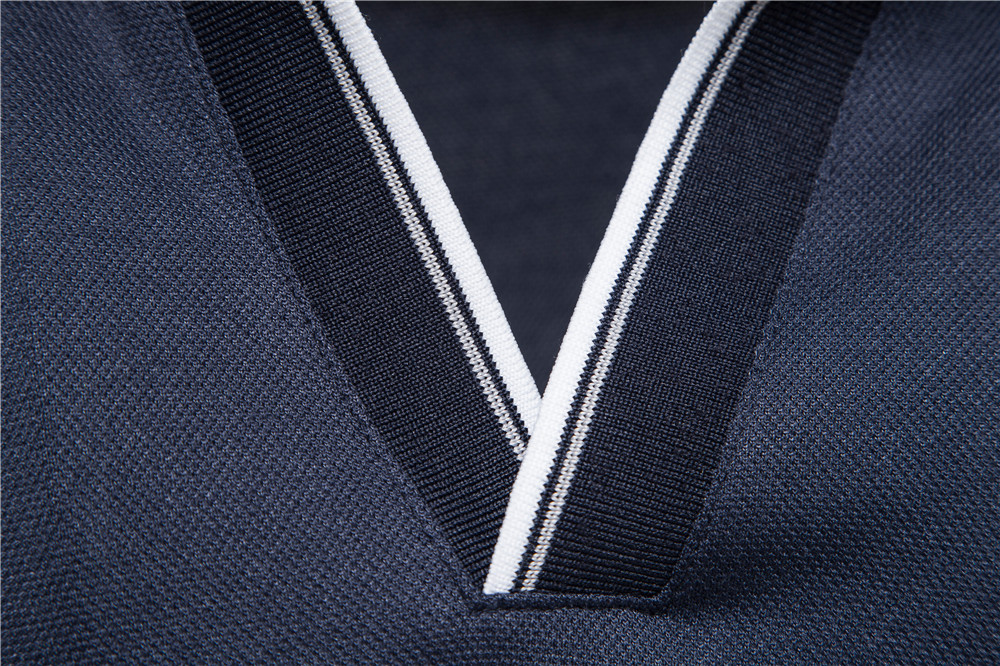 Polo Sugi da uomo, maglia a maniche corte con scollo a V di alta qualità._voghion.com