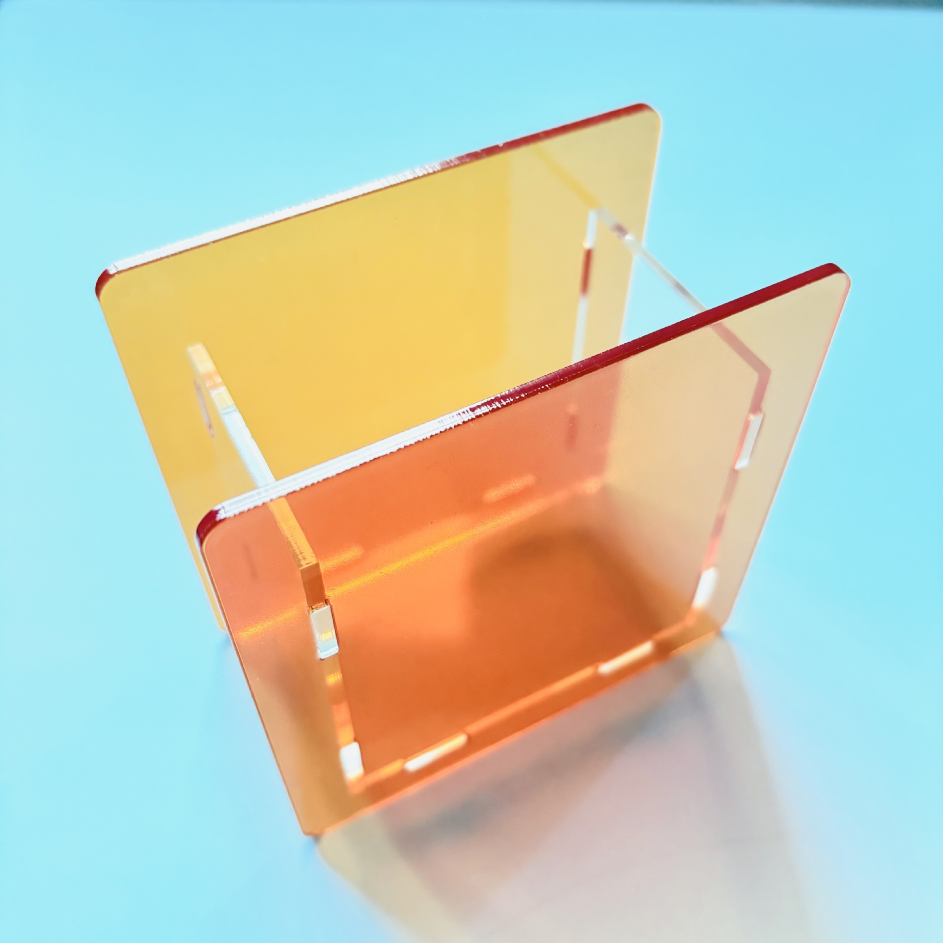 国境を越えて人気のある起爆筆筒文房具箱アクリル筆箱tk純色ゼリー色空白透明diy10 cm