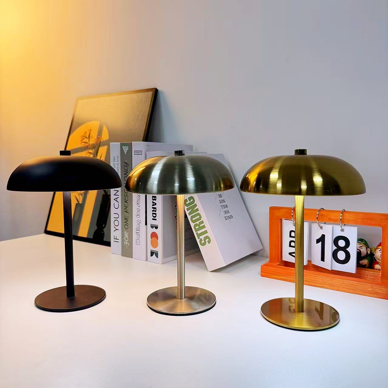 Luz nocturna creativa atmósfera de hongos lámpara de escritorio USB lámpara recargable minimalista atenuable hotel bar dormitorio cabecera estudio