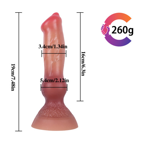 G34 Langong God Animal Organ Abnormal Double Hardness Liquid Silicone Male Condoms for Couples Sexual Products for Men and Women J
