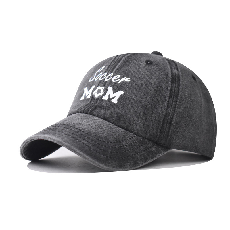 Algodón transfronterizo nuevo lavado con agua viejo sombrero de béisbol de fútbol de alta calidad personalidad al aire libre MM gorra de lengua de pato