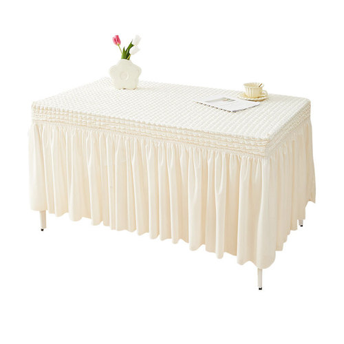 Light luxury tablecloth cover elastic all-inclusive dining table and chair cover dust-proof and cat-scratch rectangular tablecloth household coffee table table mat