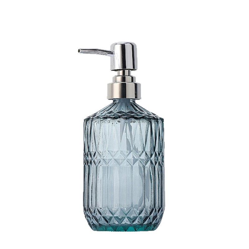 La loción de vidrio presiona la botella de desinfectante para manos, el gel de baño del Club Spa del hotel se divide en botellas de champú de 450 ML al por mayor.