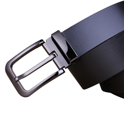 Men's belt genuine leather pin buckle casual trousers jeans belt men's leather trouser belt factory direct sales wholesale